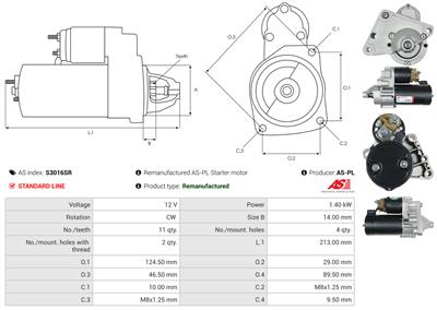 AS-PL S3016SR EAN: 5902129098577.