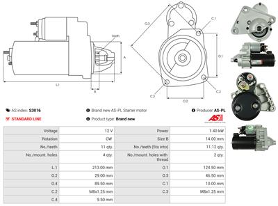 AS-PL S3016 EAN: 5901259421798.