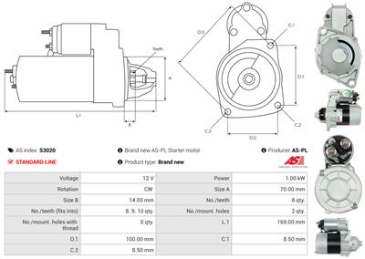 AS-PL S3020 EAN: 5901259421835.