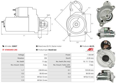 AS-PL S3027 EAN: 5901259421910.
