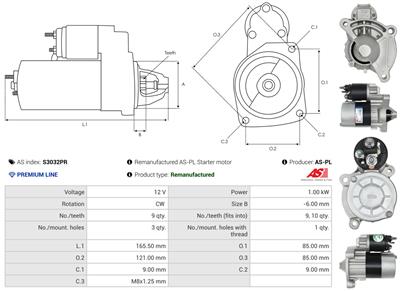 AS-PL S3032PR EAN: 5902129105138.