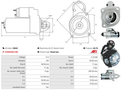 AS-PL S3042 EAN: 5901259422078.