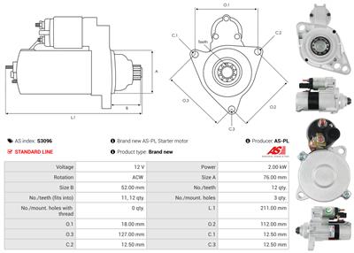 AS-PL S3096 EAN: 5901259487022.