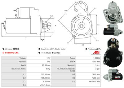 AS-PL S3154S EAN: 5902129050322.