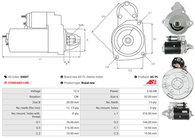 AS-PL S4007 EAN: 5901259422351.
