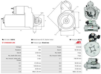 AS-PL S4016 EAN: 5901259422467.