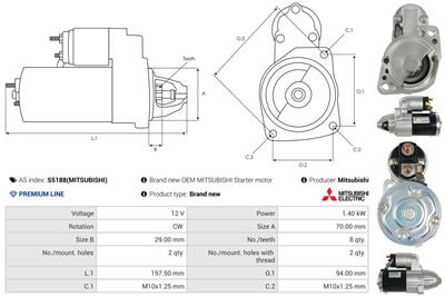 AS-PL S5188(MITSUBISHI) EAN: 5902129162100.