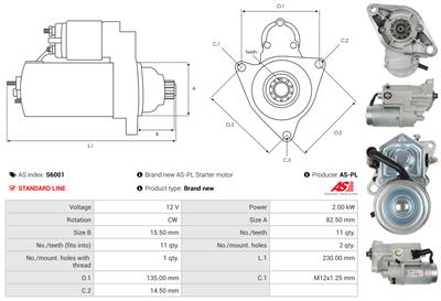 AS-PL S6001 EAN: 5901259423389.