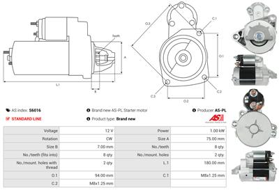 AS-PL S6016 EAN: 5901259423549.
