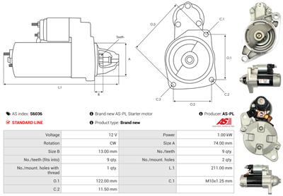 AS-PL S6036 EAN: 5901259467000.