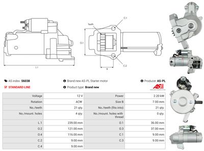 AS-PL S6038 EAN: 5901259446791.