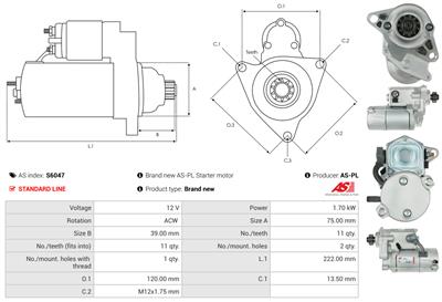 AS-PL S6047 EAN: 5901259454734.