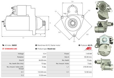 AS-PL S6052 EAN: 5901259457254.