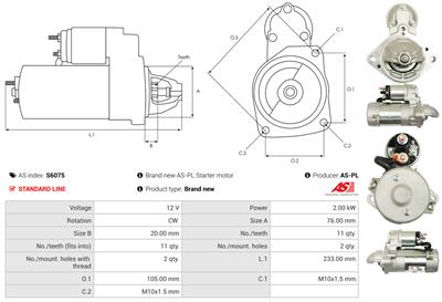 AS-PL S6075 EAN: 5901259469608.