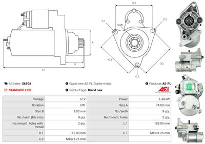 AS-PL S6104 EAN: 5901259485998.