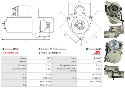 AS-PL S6140 EAN: 5902129002611.