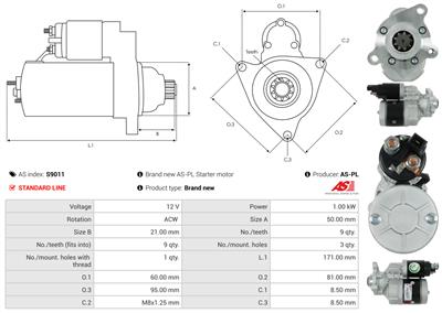 AS-PL S9011 EAN: 5901259423846.