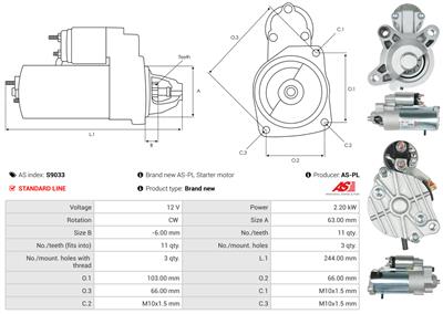 AS-PL s9033 EAN: 5901259424102.