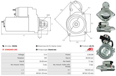 AS-PL S9256 EAN: 5902129028666.