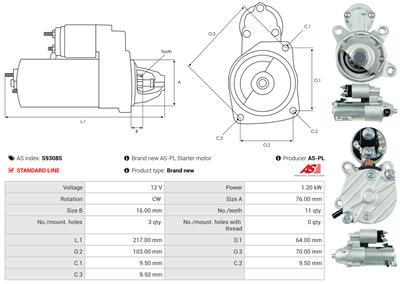 AS-PL S9308S EAN: 5902129059738.