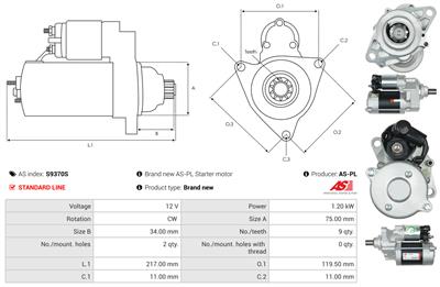 AS-PL S9370S EAN: 5902129110651.
