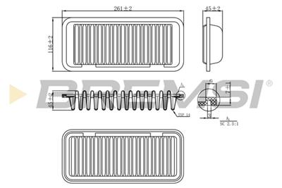 BREMSI FA0209 Číslo výrobce: AA0209. EAN: 8050141074851.