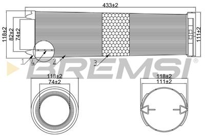 BREMSI FA1055 Číslo výrobce: AA1055. EAN: 8050141076633.