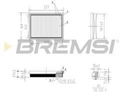 BREMSI FA1058