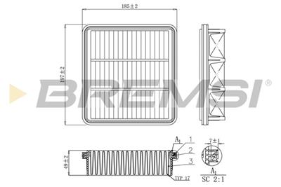 BREMSI FA1150 Číslo výrobce: AA1150. EAN: 8050141077586.