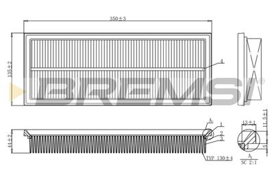 BREMSI FA1238 Číslo výrobce: AA1238. EAN: 8050141078460.