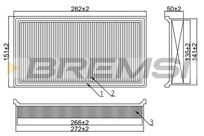 BREMSI FA1355 Číslo výrobce: AA1355. EAN: 8050141079023.