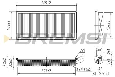 BREMSI FA1362 Číslo výrobce: AA1362. EAN: 8050141079092.
