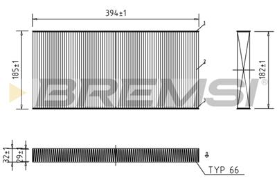 BREMSI FC0164 Číslo výrobce: AB0164. EAN: 8050141085017.