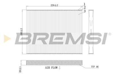 BREMSI FC0443 Číslo výrobce: AB0443. EAN: 8050141085840.