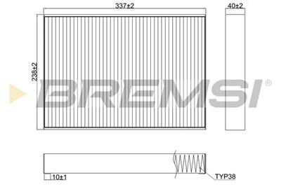 BREMSI FC0952A Číslo výrobce: AB0952A. EAN: 8050141340963.