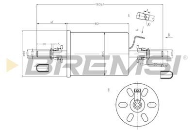 BREMSI FE0845 Číslo výrobce: SE0845. EAN: 8050141091452.