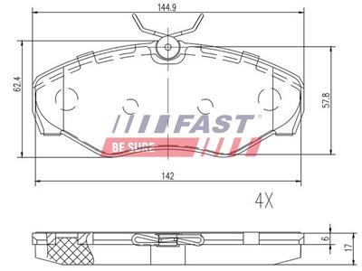 FAST FT29542 EAN: 5901797042073.