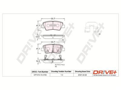 Dr!ve+ DP1010.10.0150 Číslo výrobce: DBP0150. EAN: 5907714159367.