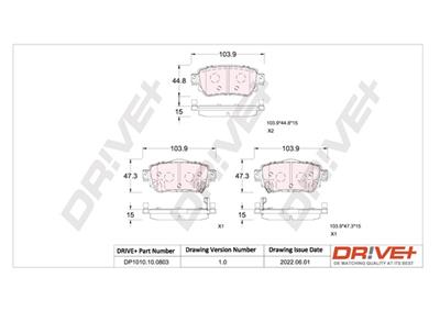 Dr!ve+ DP1010.10.0803 Číslo výrobce: DBP0803. EAN: 7640250075682.