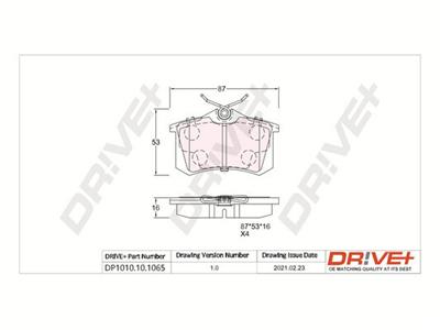 Dr!ve+ DP1010.10.1065 Číslo výrobce: DBP1065. EAN: 5907714162466.