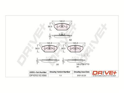 Dr!ve+ DP1010.10.1066 Číslo výrobce: DBP1066. EAN: 5907714162473.