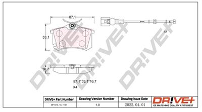 Dr!ve+ DP1010.10.1121 Číslo výrobce: DBP1121. EAN: 5907714150524.