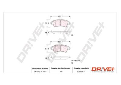 Dr!ve+ DP1010.10.1237 Číslo výrobce: DBP1237. EAN: 7640250074616.
