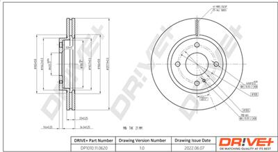 Dr!ve+ DP1010.11.0620 Číslo výrobce: DBD0620. EAN: 609843816726.