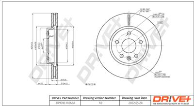 Dr!ve+ DP1010.11.0624 Číslo výrobce: DBD0624. EAN: 609843816764.