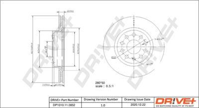 Dr!ve+ DP1010.11.0852 Číslo výrobce: DBD0852. EAN: 609843819048.