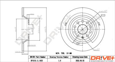 Dr!ve+ DP1010.11.1633 Číslo výrobce: DBD1633. EAN: 5907714158254.