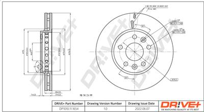 Dr!ve+ DP1010.11.1654 Číslo výrobce: DBD1654. EAN: 5907714150999.