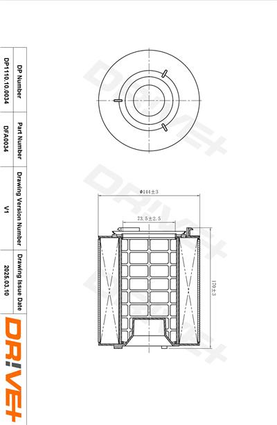 Dr!ve+ DP1110.10.0034 Číslo výrobce: DFA0034. EAN: 5907714165047.