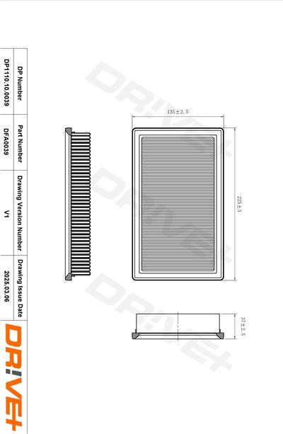 Dr!ve+ DP1110.10.0039 Číslo výrobce: DFA0039. EAN: 5907714165191.